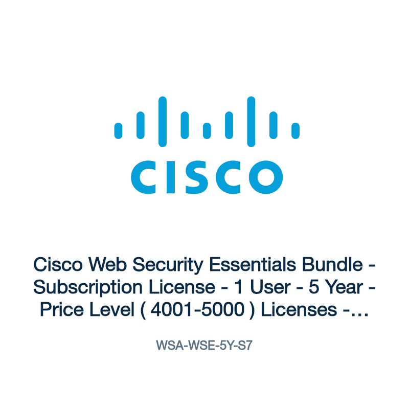 WSA-WSE-5Y-S7: Cisco Web Security Essentials Bundle