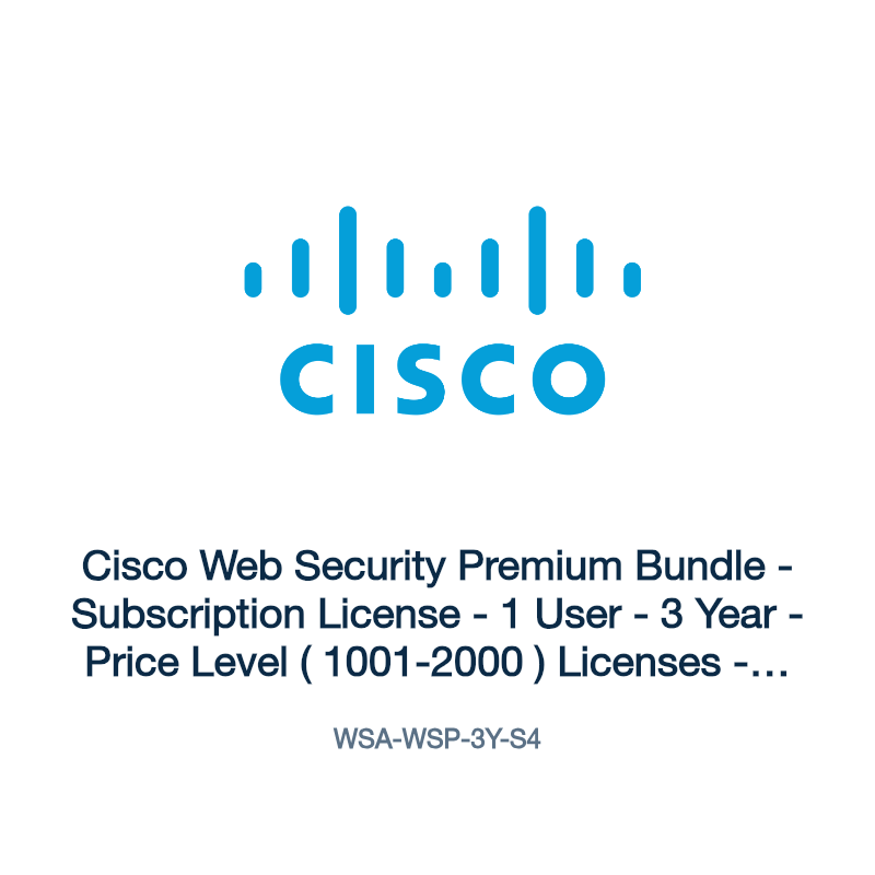 WSA-WSP-3Y-S4: Cisco Web Security Premium Bundle