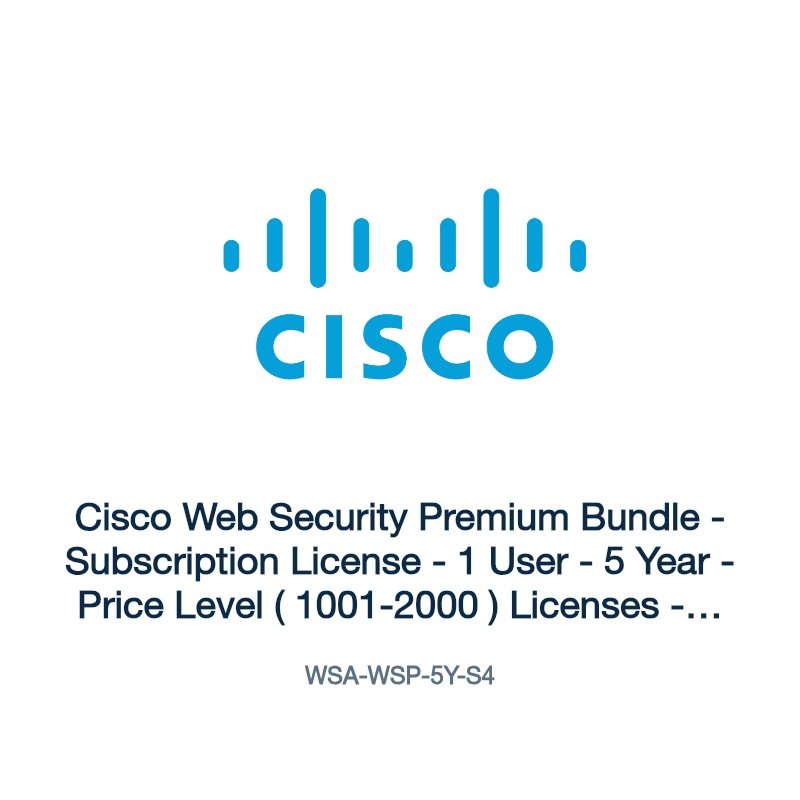 WSA-WSP-5Y-S4: Cisco Web Security Premium Bundle