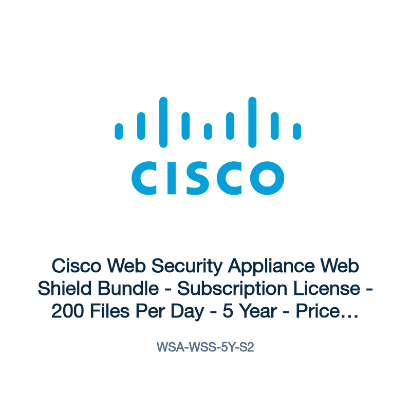 WSA-WSS-5Y-S2: Cisco Web Security Appliance Web Shield Bundle