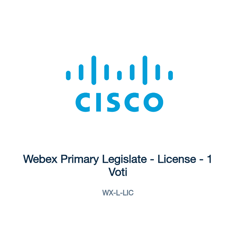 WX-L-LIC: Webex Primary Legislate
