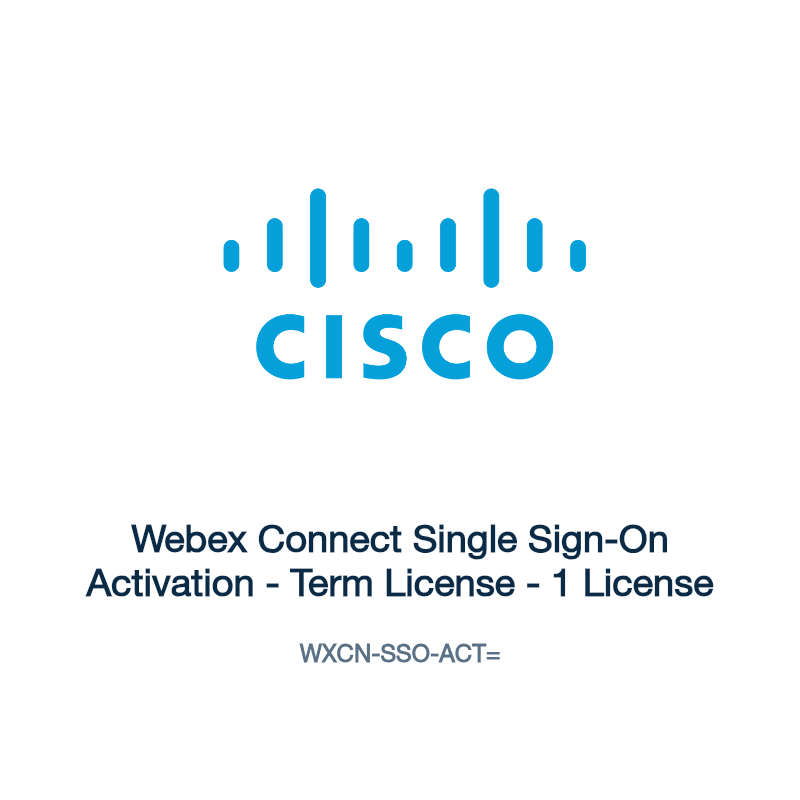 WXCN-SSO-ACT=: Webex Connect Single Sign-On Activation