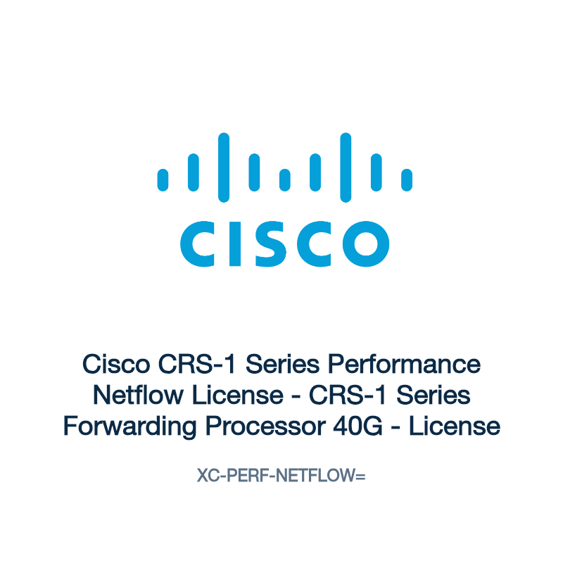 XC-PERF-NETFLOW=: Cisco CRS-1 Series Performance Netflow License