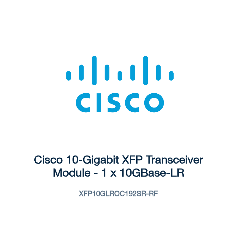 XFP10GLROC192SR-RF: Cisco 10-Gigabit XFP Transceiver Module