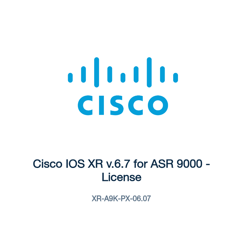 XR-A9K-PX-06.07: Cisco IOS XR v.6.7 for ASR 9000