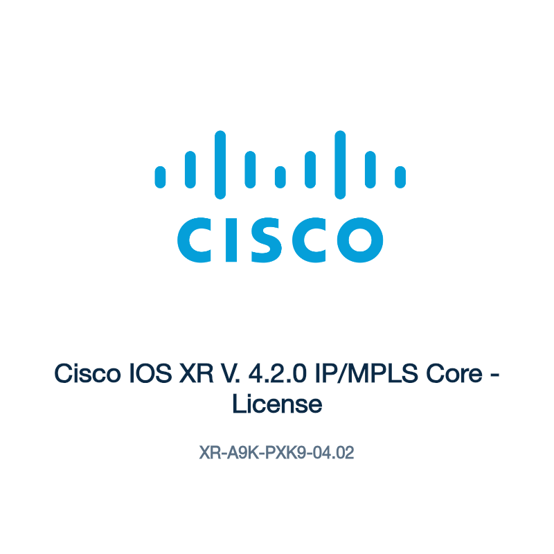 XR-A9K-PXK9-04.02: Cisco IOS XR V. 4.2.0 IP/MPLS Core