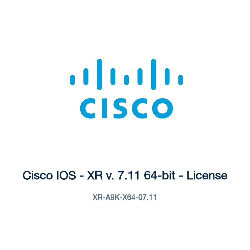 XR-A9K-X64-07.11: Cisco IOS - XR v. 7.11 64-bit - License