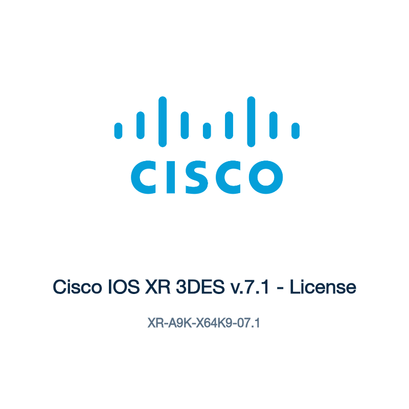 XR-A9K-X64K9-07.1: Cisco IOS XR 3DES v.7.1