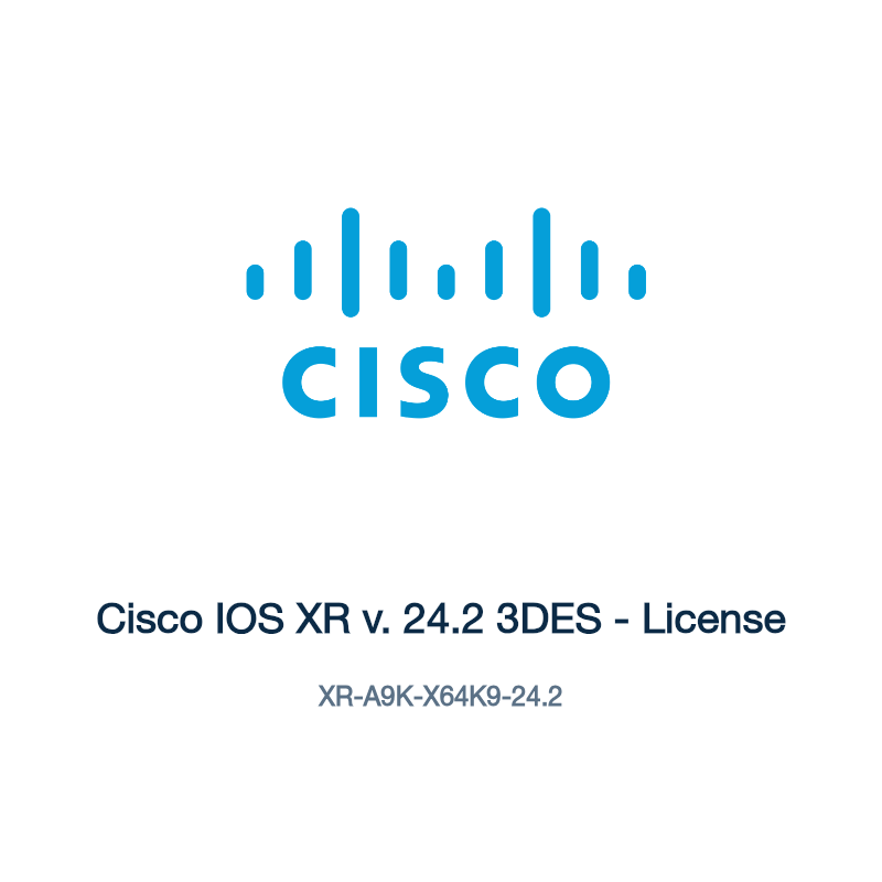 XR-A9K-X64K9-24.2: Cisco IOS XR v. 24.2 3DES