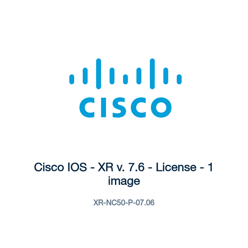 XR-NC50-P-07.06: Cisco IOS - XR v. 7.6 - License - 1 image