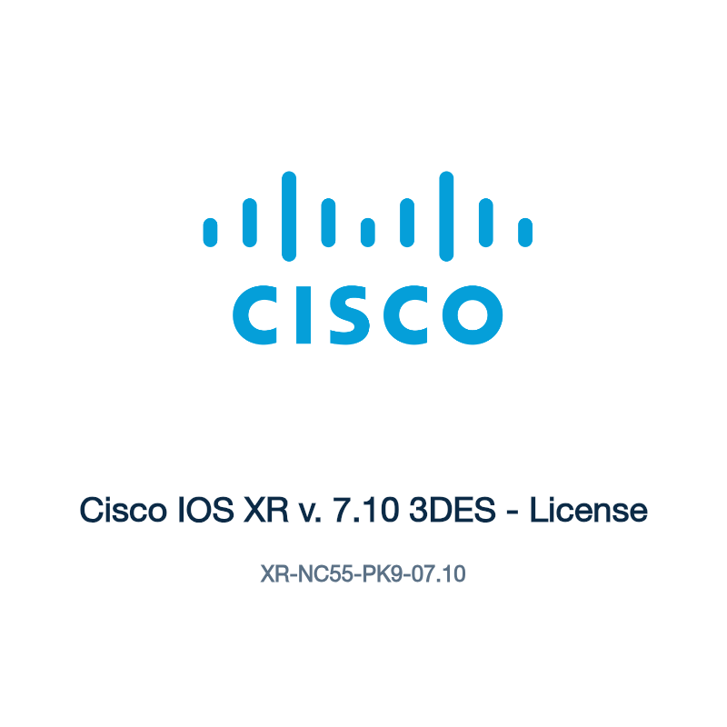 XR-NC55-PK9-07.10: Cisco IOS XR v. 7.10 3DES