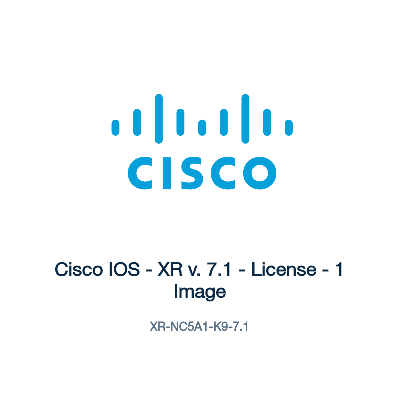 XR-NC5A1-K9-7.1: Cisco IOS - XR v. 7.1 - License - 1 Image