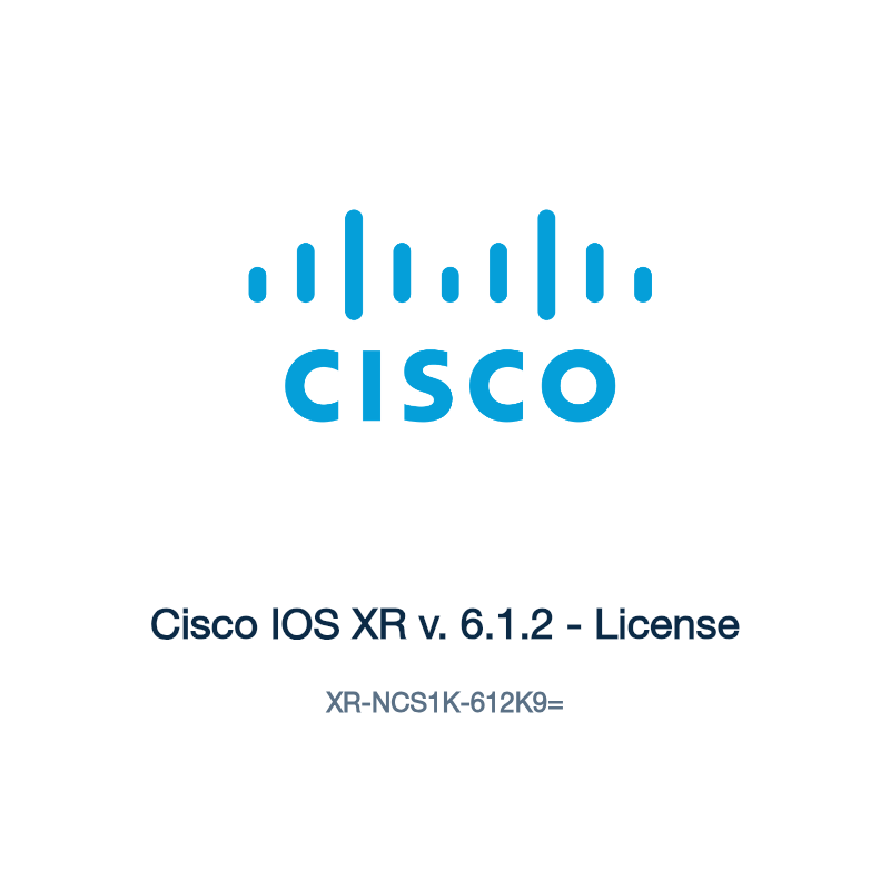 XR-NCS1K-612K9=: Cisco IOS XR v. 6.1.2