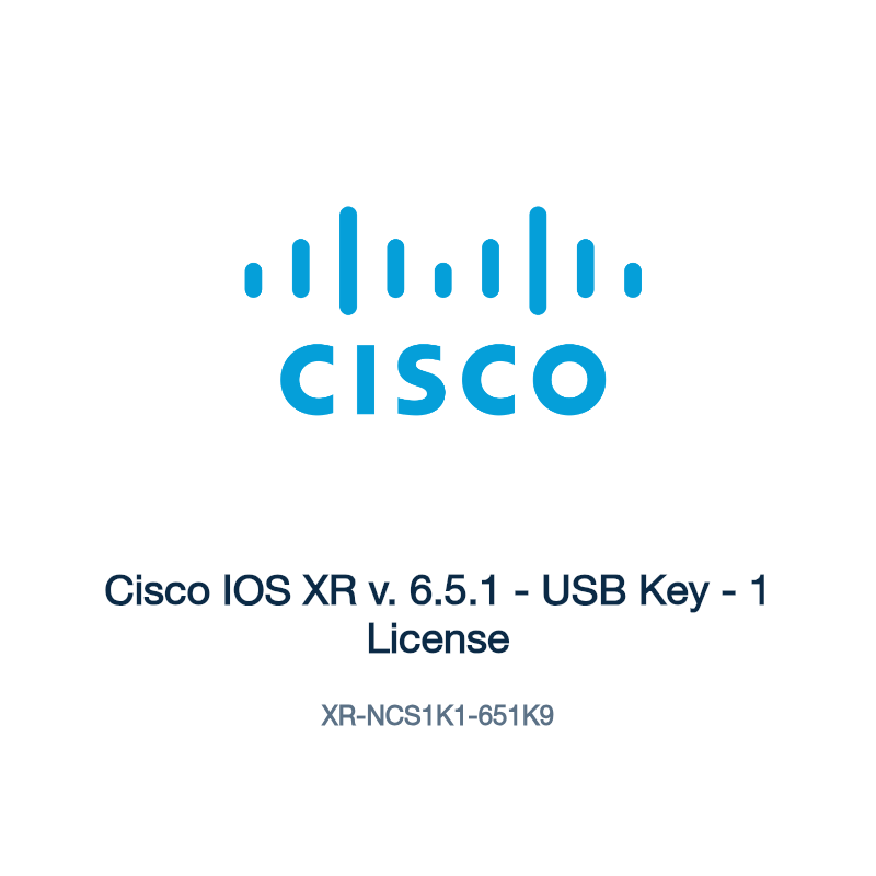 XR-NCS1K1-651K9: Cisco IOS XR v. 6.5.1