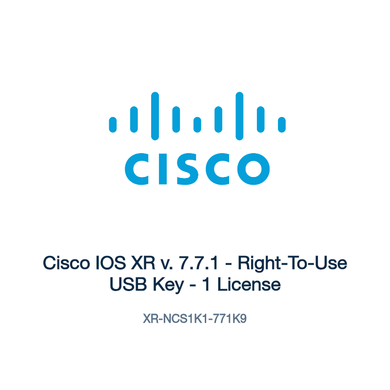 XR-NCS1K1-771K9: Cisco IOS XR v. 7.7.1
