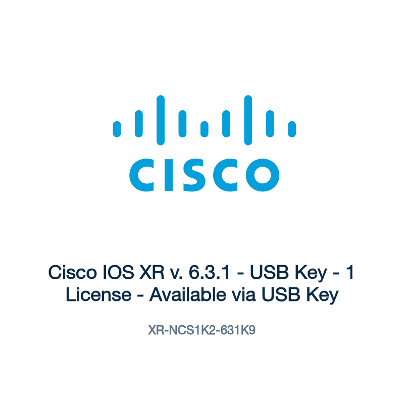 XR-NCS1K2-631K9: Cisco IOS XR v. 6.3.1