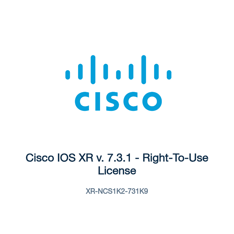 XR-NCS1K2-731K9: Cisco IOS XR v. 7.3.1