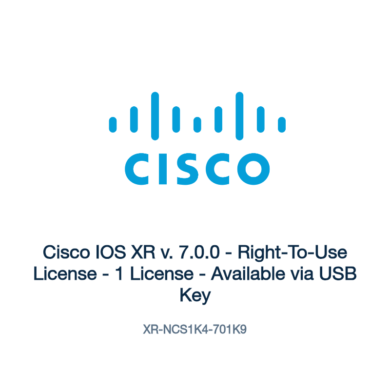 XR-NCS1K4-701K9: Cisco IOS XR v. 7.0.0