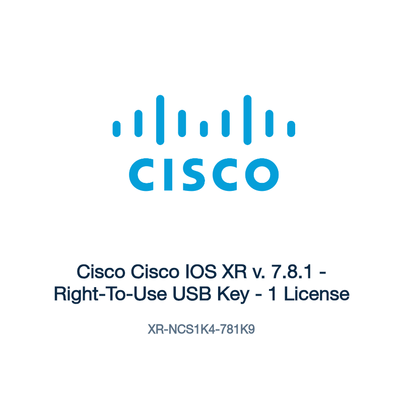 XR-NCS1K4-781K9: Cisco Cisco IOS XR v. 7.8.1